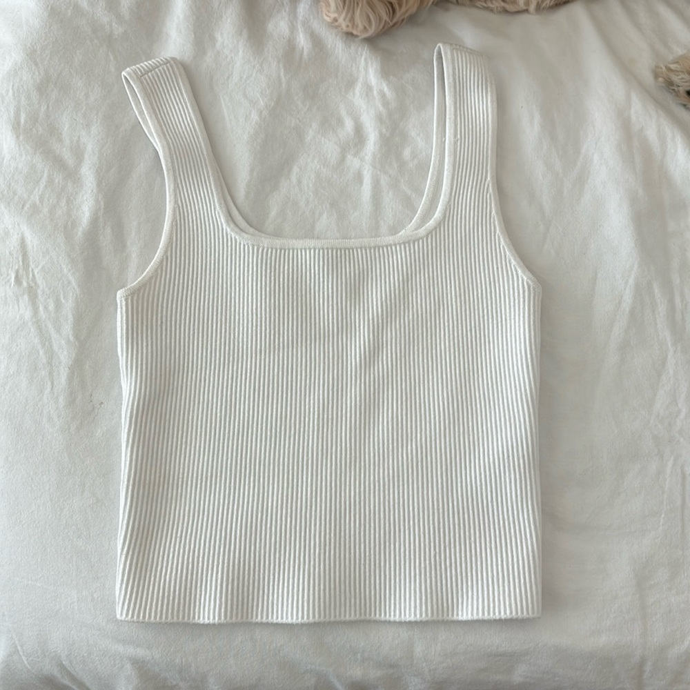 Thick ribbed tank top